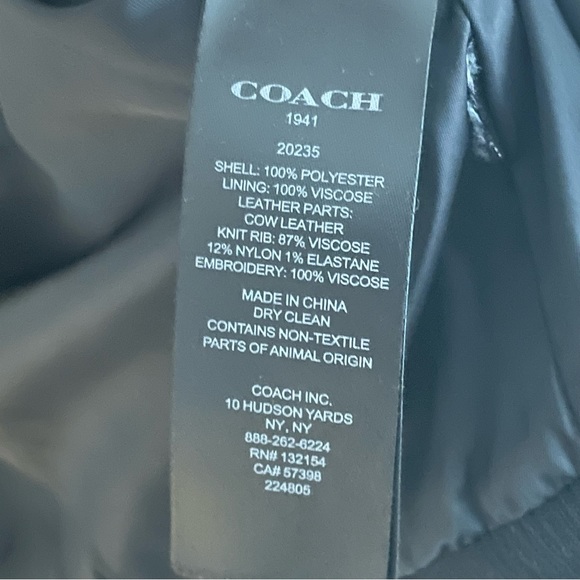 Coach 1941 Space Cruisers Leather Trim Bomber Jacket - Picture 10 of 14